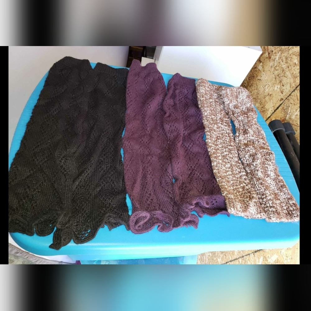 3 Pairs of Legwarmers
